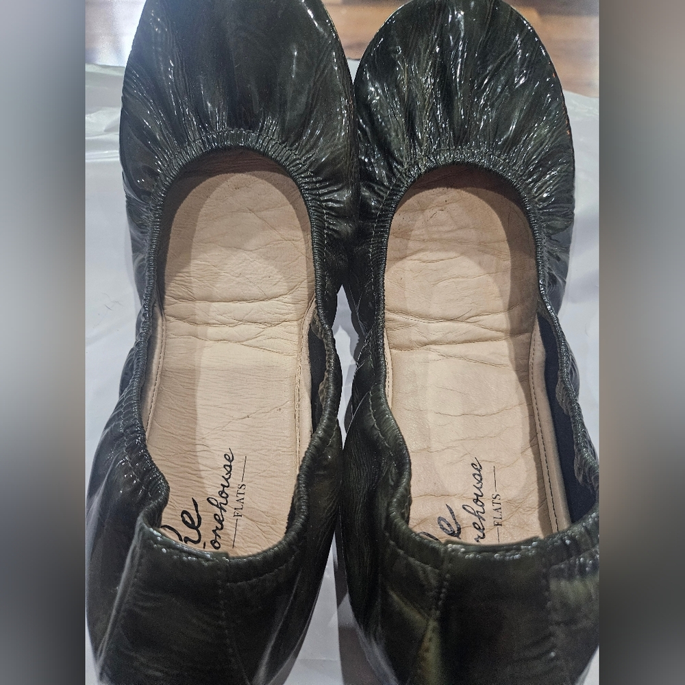 The Storehouse Flats foldable leather evergreen patent